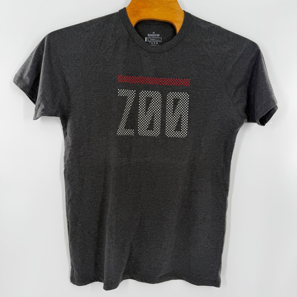 RawGear Bradley Martyn Zoo Culture Mens Large Charcoal Grey Graphic T-Shirt